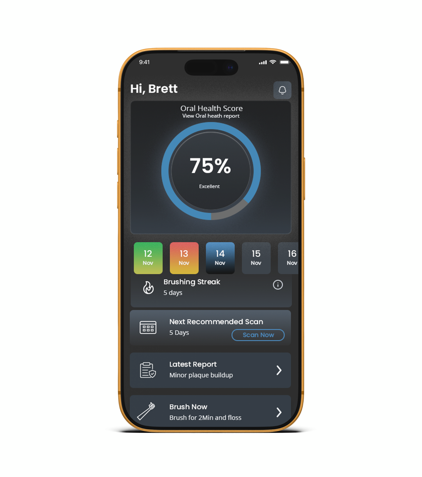 LumaBrush Black with AI-powered mobile App