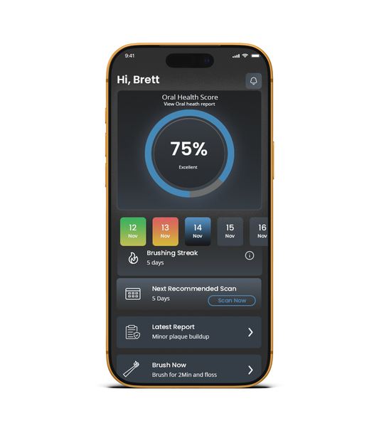 LumaBrush Black with AI-powered mobile App