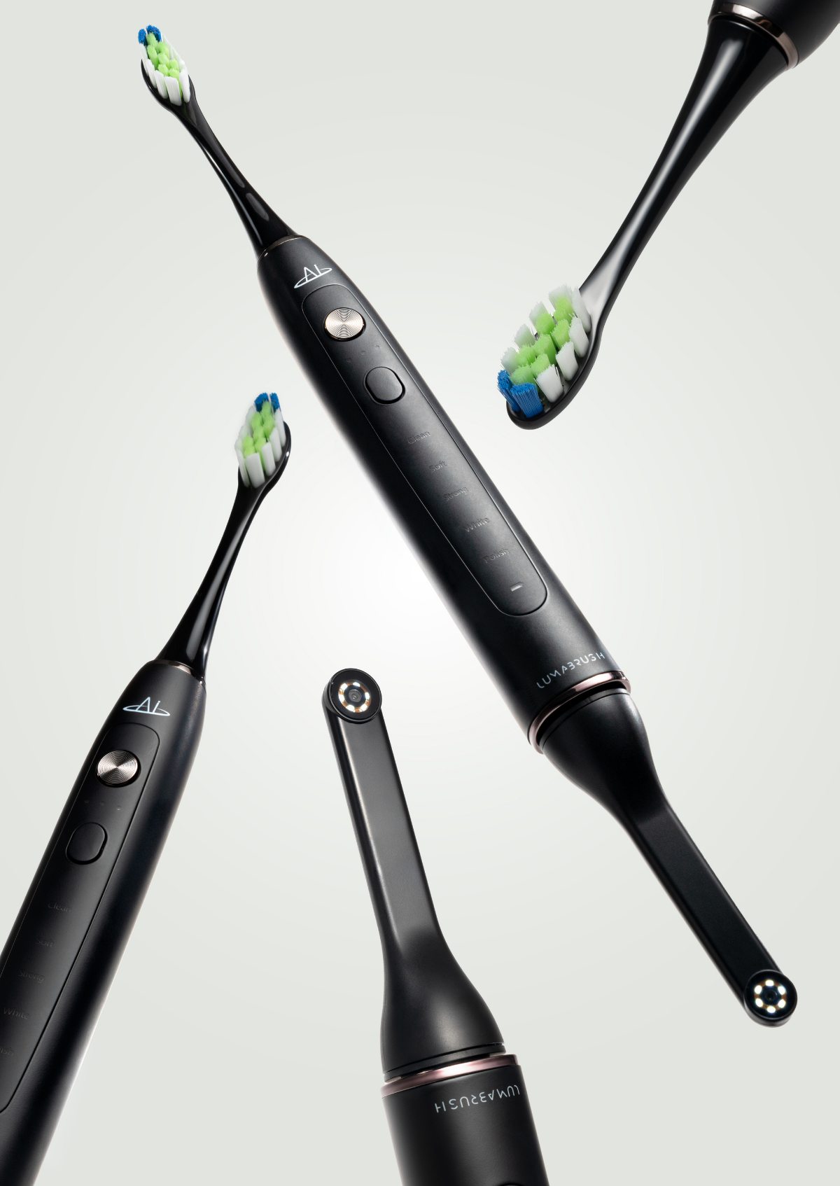LumaBrush Black with AI-powered mobile App