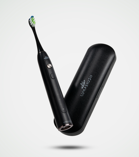 Single Bundle: LumaBrush Black — AI-Powered Mobile App + 1 Year of Replacement Heads